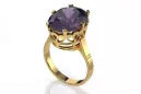 Vintage craft Ring Alexandrite 14K Yellow gold vrc130y